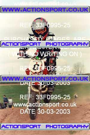 Photo: 33F0995-25 ActionSport Photography 30/03/2003 Warley Wasps SSC - Sherwood Forest _6_Autos #8