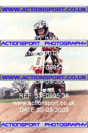 Photo: 33F0995-36 ActionSport Photography 30/03/2003 Warley Wasps SSC - Sherwood Forest _6_Autos #6