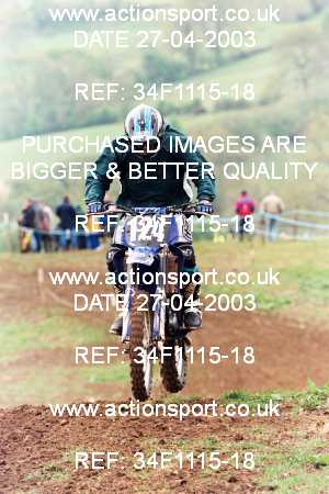Photo: 34F1115-18 ActionSport Photography 27/04/2003 AMCA Dursley & District MCC - Nympsfield  _0_PracticeJuniors #124