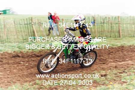 Photo: 34F1117-13 ActionSport Photography 27/04/2003 AMCA Dursley & District MCC - Nympsfield  _7_InterJuniors #221