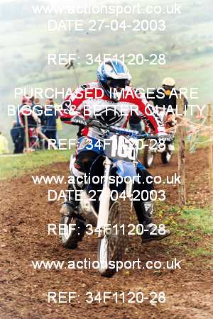 Photo: 34F1120-28 ActionSport Photography 27/04/2003 AMCA Dursley & District MCC - Nympsfield  _2_250-750Junior #166