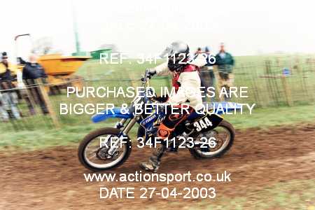 Photo: 34F1123-26 ActionSport Photography 27/04/2003 AMCA Dursley & District MCC - Nympsfield  _3_JuniorGp2 #344