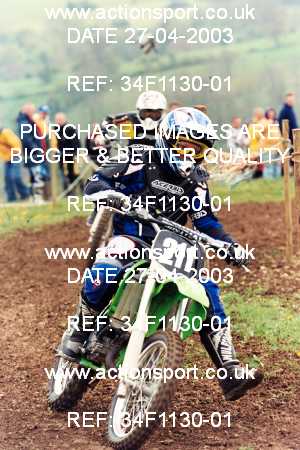 Photo: 34F1130-01 ActionSport Photography 27/04/2003 AMCA Dursley & District MCC - Nympsfield  _7_InterJuniors #211