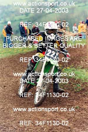 Photo: 34F1130-02 ActionSport Photography 27/04/2003 AMCA Dursley & District MCC - Nympsfield  _7_InterJuniors #221