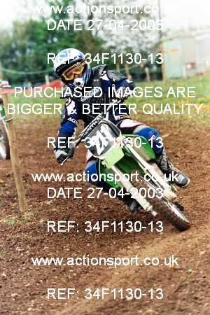 Photo: 34F1130-13 ActionSport Photography 27/04/2003 AMCA Dursley & District MCC - Nympsfield  _7_InterJuniors #211