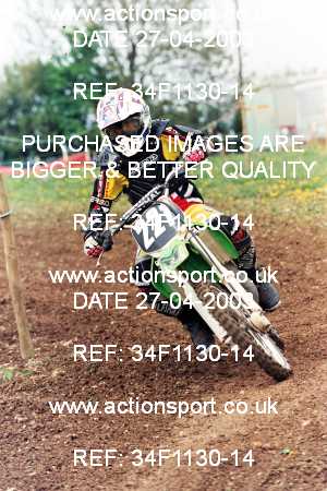 Photo: 34F1130-14 ActionSport Photography 27/04/2003 AMCA Dursley & District MCC - Nympsfield  _7_InterJuniors #221