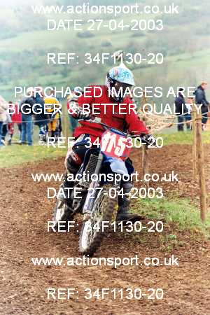 Photo: 34F1130-20 ActionSport Photography 27/04/2003 AMCA Dursley & District MCC - Nympsfield  _8_750Experts #115