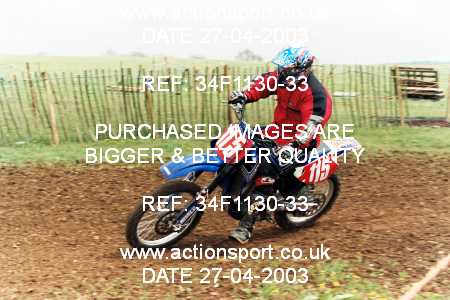Photo: 34F1130-33 ActionSport Photography 27/04/2003 AMCA Dursley & District MCC - Nympsfield  _8_750Experts #115