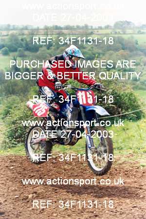 Photo: 34F1131-18 ActionSport Photography 27/04/2003 AMCA Dursley & District MCC - Nympsfield  _8_750Experts #115