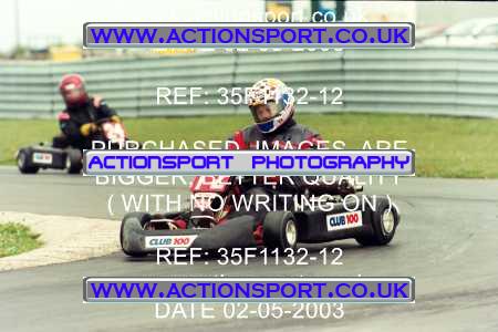 Photo: 35F1132-12 ActionSport Photography 02/05/2003 Club 100 Kart Enduro - Clay Pigeon Raceway _1_AllDrivers #12