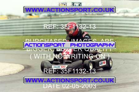 Photo: 35F1132-13 ActionSport Photography 02/05/2003 Club 100 Kart Enduro - Clay Pigeon Raceway _1_AllDrivers #24