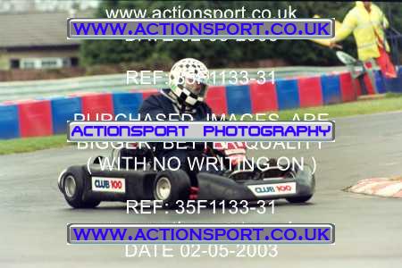 Photo: 35F1133-31 ActionSport Photography 02/05/2003 Club 100 Kart Enduro - Clay Pigeon Raceway _1_AllDrivers #14