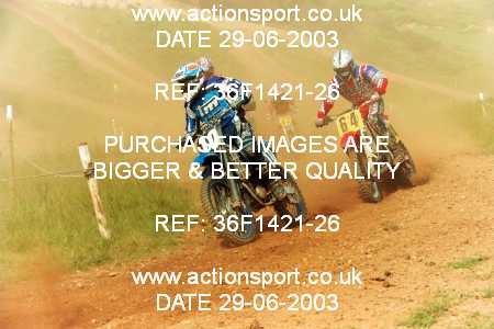 Photo: 36F1421-26 ActionSport Photography 29/06/2003 AMCA Bridgwater MXC - The Pan, Enmore  _3_Experts #64