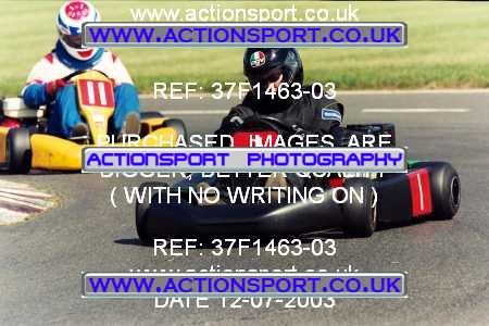 Photo: 37F1463-03 ActionSport Photography 12/07/2003 NatSKA Kart Finals - Whilton Mill  _2_Class11 #1