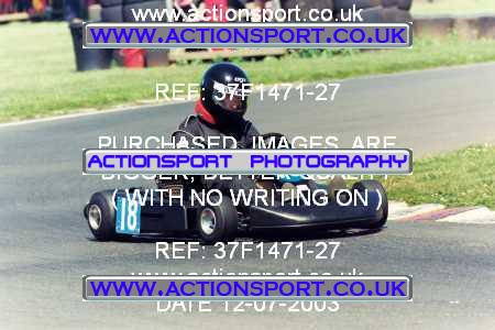 Photo: 37F1471-27 ActionSport Photography 12/07/2003 NatSKA Kart Finals - Whilton Mill  _6_Class8 #18