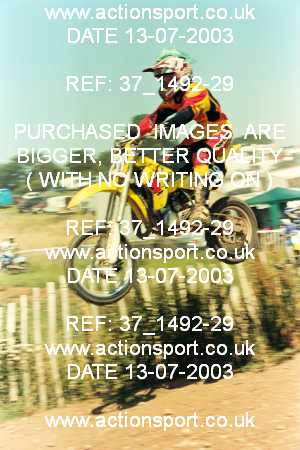 Photo: 37_1492-29 ActionSport Photography 13/07/2003 AMCA Polesworth MXC [Fourstroke Championships] - Stipers Hill  _7_JuniorsGroup3 #238