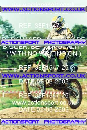 Photo: 38F1547-26 ActionSport Photography 02/08/2003 Severn Valley SSC All British - Brookthorpe _4_VMX #42