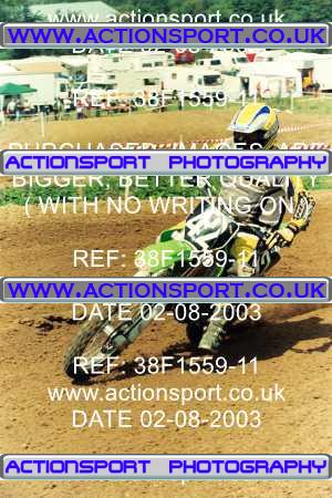 Photo: 38F1559-11 ActionSport Photography 02/08/2003 Severn Valley SSC All British - Brookthorpe _4_VMX #42
