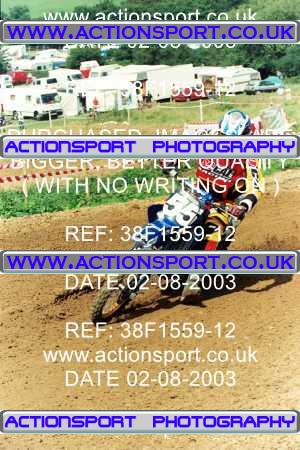 Photo: 38F1559-12 ActionSport Photography 02/08/2003 Severn Valley SSC All British - Brookthorpe _4_VMX #55