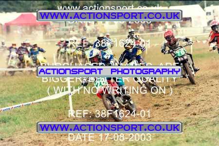 Photo: 38F1624-01 ActionSport Photography 17/08/2003 Moredon MX Aces of Motocross - Farleigh Castle _4_BW85s #76