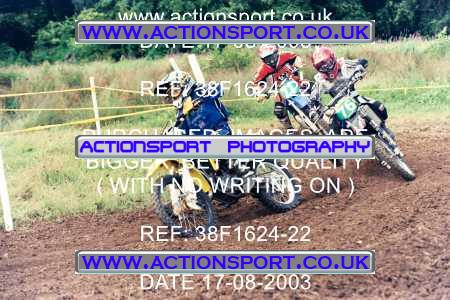 Photo: 38F1624-22 ActionSport Photography 17/08/2003 Moredon MX Aces of Motocross - Farleigh Castle _4_BW85s #76