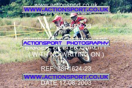 Photo: 38F1624-23 ActionSport Photography 17/08/2003 Moredon MX Aces of Motocross - Farleigh Castle _4_BW85s #76