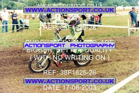 Photo: 38F1625-28 ActionSport Photography 17/08/2003 Moredon MX Aces of Motocross - Farleigh Castle _4_BW85s #8