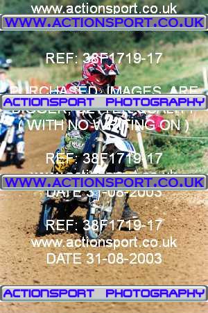 Photo: 38F1719-17 ActionSport Photography 31/08/2003 AMCA Cheltenham AMCA - Brookthorpe  _3_InterJuniors #220
