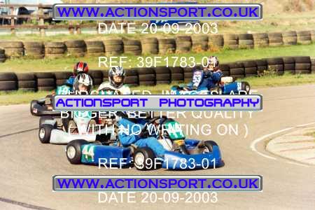 Photo: 39F1783-01 ActionSport Photography 20/09/2003 F6 Karting - Bayford Meadow _3_HondaJuniorProKart-F6JuniorStandard #17
