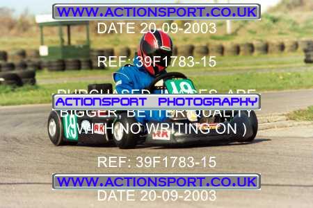Photo: 39F1783-15 ActionSport Photography 20/09/2003 F6 Karting - Bayford Meadow _3_HondaJuniorProKart-F6JuniorStandard #19