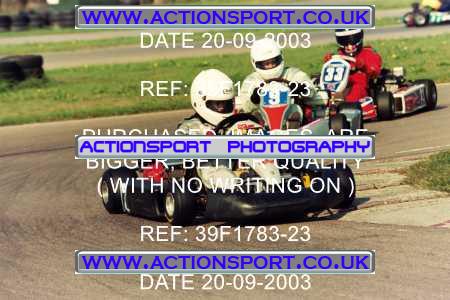 Photo: 39F1783-23 ActionSport Photography 20/09/2003 F6 Karting - Bayford Meadow _3_HondaJuniorProKart-F6JuniorStandard #12