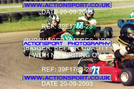 Photo: 39F1783-28 ActionSport Photography 20/09/2003 F6 Karting - Bayford Meadow _3_HondaJuniorProKart-F6JuniorStandard #17