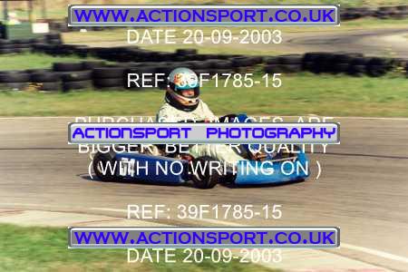 Photo: 39F1785-15 ActionSport Photography 20/09/2003 F6 Karting - Bayford Meadow _1_Biland-F6Biland-F6Open #54