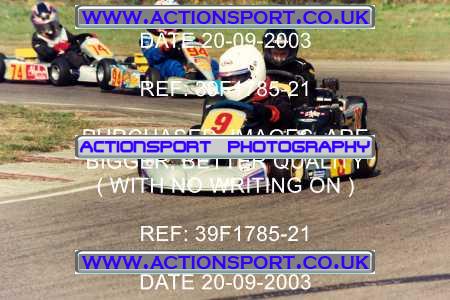 Photo: 39F1785-21 ActionSport Photography 20/09/2003 F6 Karting - Bayford Meadow _2_HondaCadets #9