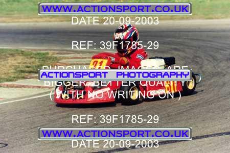 Photo: 39F1785-29 ActionSport Photography 20/09/2003 F6 Karting - Bayford Meadow _2_HondaCadets #31