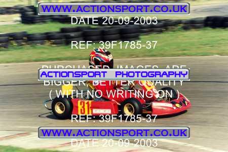 Photo: 39F1785-37 ActionSport Photography 20/09/2003 F6 Karting - Bayford Meadow _2_HondaCadets #31