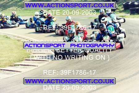 Photo: 39F1786-17 ActionSport Photography 20/09/2003 F6 Karting - Bayford Meadow _3_HondaJuniorProKart-F6JuniorStandard #17