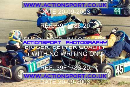 Photo: 39F1786-20 ActionSport Photography 20/09/2003 F6 Karting - Bayford Meadow _3_HondaJuniorProKart-F6JuniorStandard #19