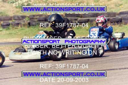 Photo: 39F1787-04 ActionSport Photography 20/09/2003 F6 Karting - Bayford Meadow _3_HondaJuniorProKart-F6JuniorStandard #11