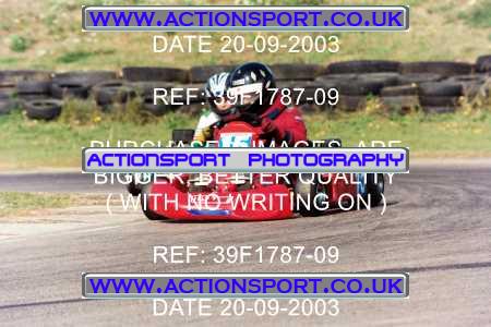 Photo: 39F1787-09 ActionSport Photography 20/09/2003 F6 Karting - Bayford Meadow _3_HondaJuniorProKart-F6JuniorStandard #15