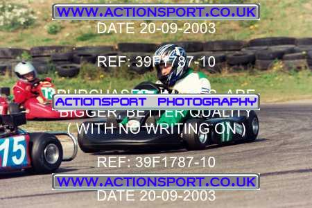 Photo: 39F1787-10 ActionSport Photography 20/09/2003 F6 Karting - Bayford Meadow _3_HondaJuniorProKart-F6JuniorStandard #17