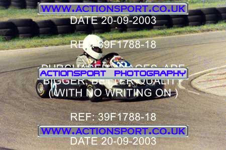 Photo: 39F1788-18 ActionSport Photography 20/09/2003 F6 Karting - Bayford Meadow _3_HondaJuniorProKart-F6JuniorStandard #12