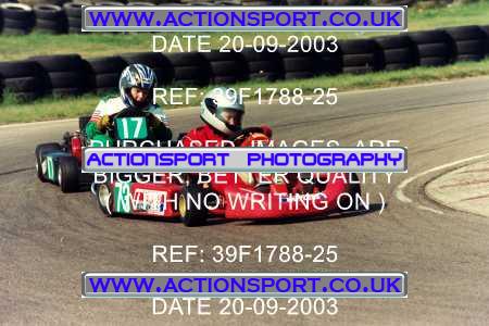 Photo: 39F1788-25 ActionSport Photography 20/09/2003 F6 Karting - Bayford Meadow _3_HondaJuniorProKart-F6JuniorStandard #17