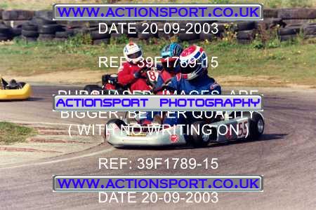 Photo: 39F1789-15 ActionSport Photography 20/09/2003 F6 Karting - Bayford Meadow _4_HondaSeniorProKart-WorldFormula #55