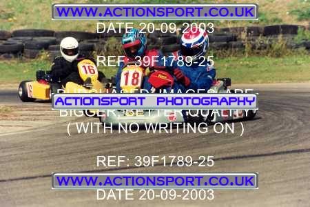 Photo: 39F1789-25 ActionSport Photography 20/09/2003 F6 Karting - Bayford Meadow _4_HondaSeniorProKart-WorldFormula #55