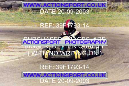 Photo: 39F1793-14 ActionSport Photography 20/09/2003 F6 Karting - Bayford Meadow _6_F6JuniorRoyale #3