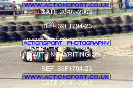 Photo: 39F1794-23 ActionSport Photography 20/09/2003 F6 Karting - Bayford Meadow _6_F6JuniorRoyale #3