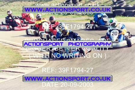 Photo: 39F1794-27 ActionSport Photography 20/09/2003 F6 Karting - Bayford Meadow _7_SeniorTKM4Stroke-F6Modified-ProKartHeavy #9990