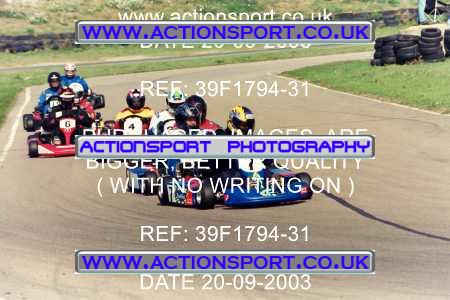 Photo: 39F1794-31 ActionSport Photography 20/09/2003 F6 Karting - Bayford Meadow _7_SeniorTKM4Stroke-F6Modified-ProKartHeavy #9990