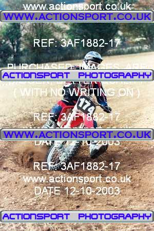 Photo: 3AF1882-17 ActionSport Photography 12/10/2003 ACU Basingstoke MX - Odiham  _2_Solos #174